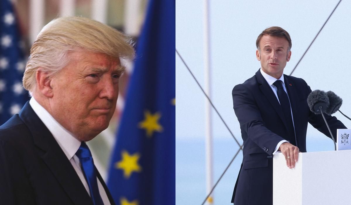 Макрон у прощальній промові в ООН різко розкритикував Трампа